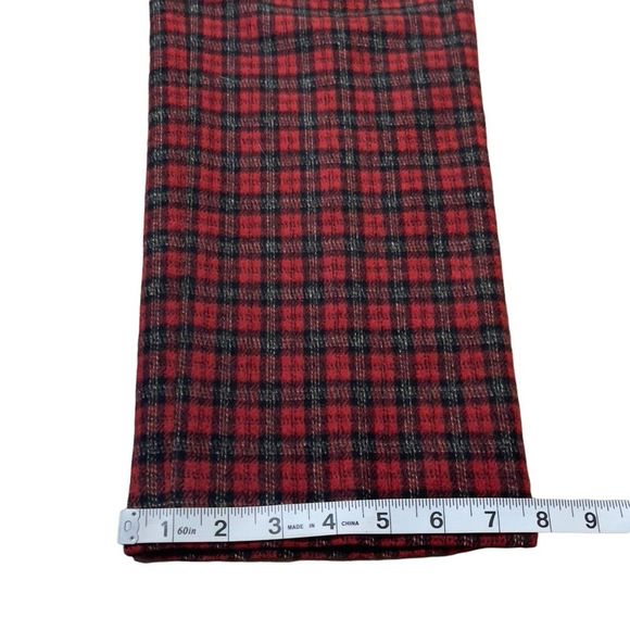 J. Crew Red Plaid Wool Blend Pants Sz 4 - Picture 11 of 15